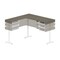Bestar Bestar Viva 72W L-Shaped Standing Desk in walnut grey & white 19420-35 - alternate 3